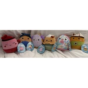 FULL NEW SET OF 6 Squishmallows 5” Inch 2025 Food Scented Mystery Squad